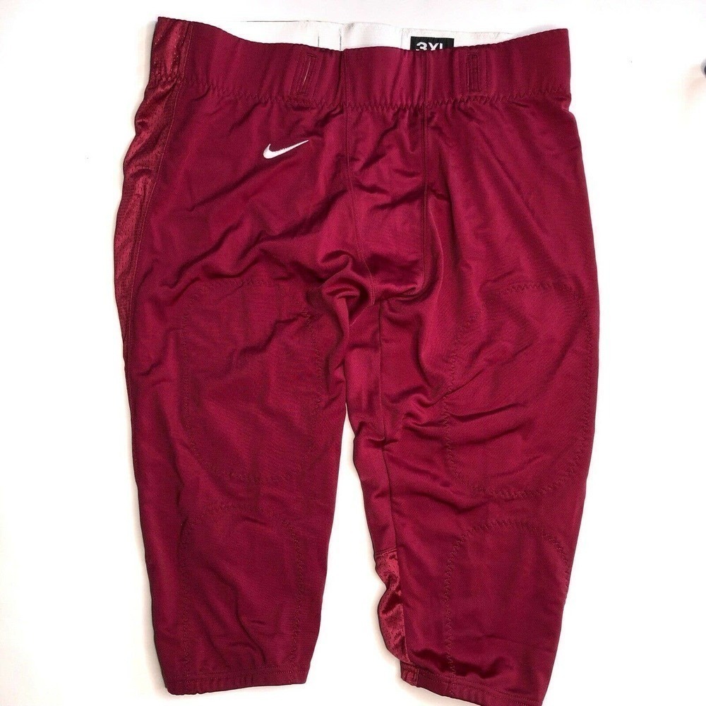NIKE Men's sz XL Maroon Pull On Defender Football Cropped Pants #535705-669 NWT